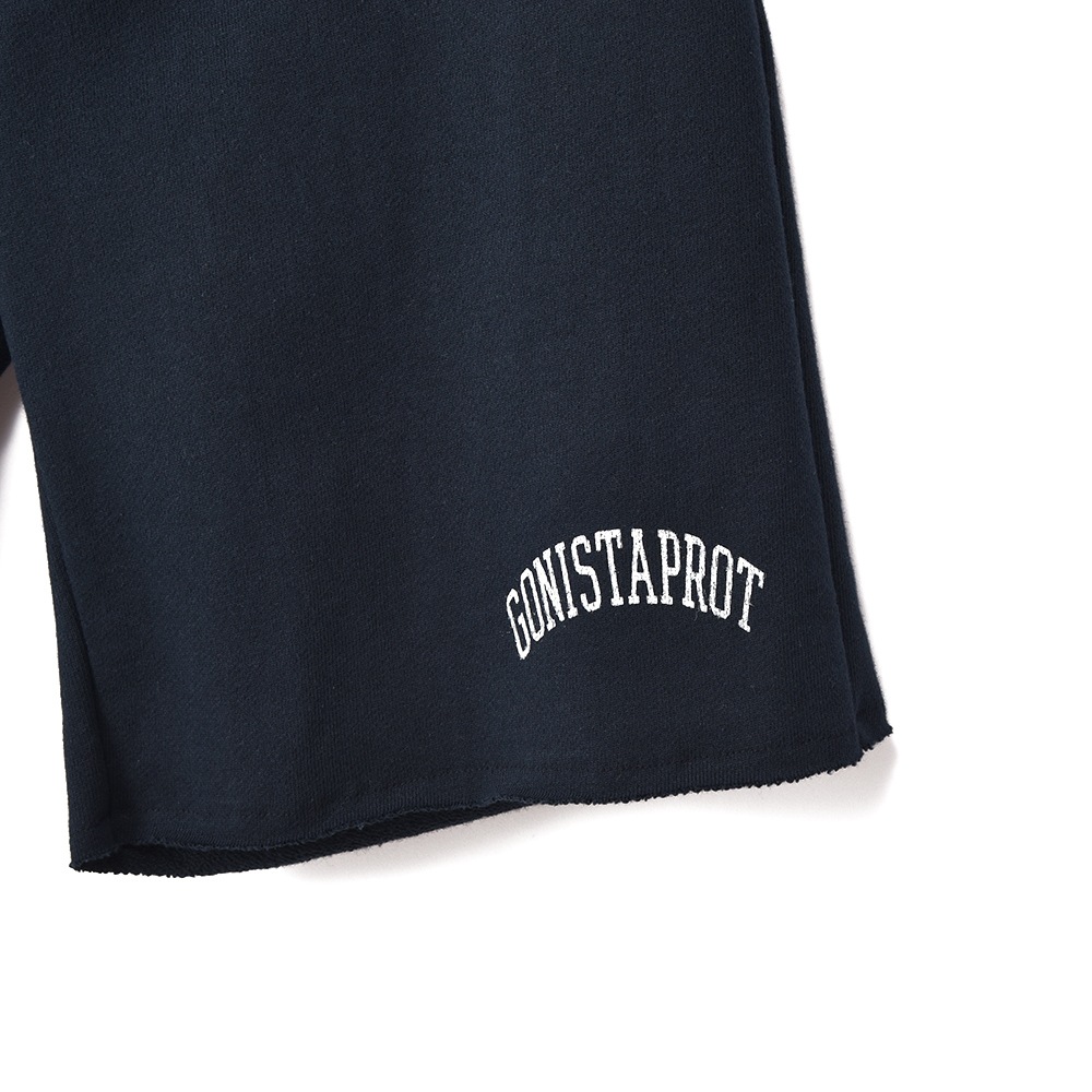 PROTAGONISTA プロタゴニスタ ロゴ スウェット ハーフパンツ PRT-CS-23 NAVY×WHITE