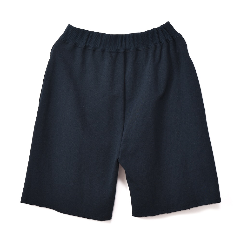 PROTAGONISTA プロタゴニスタ ロゴ スウェット ハーフパンツ PRT-CS-23 NAVY×WHITE