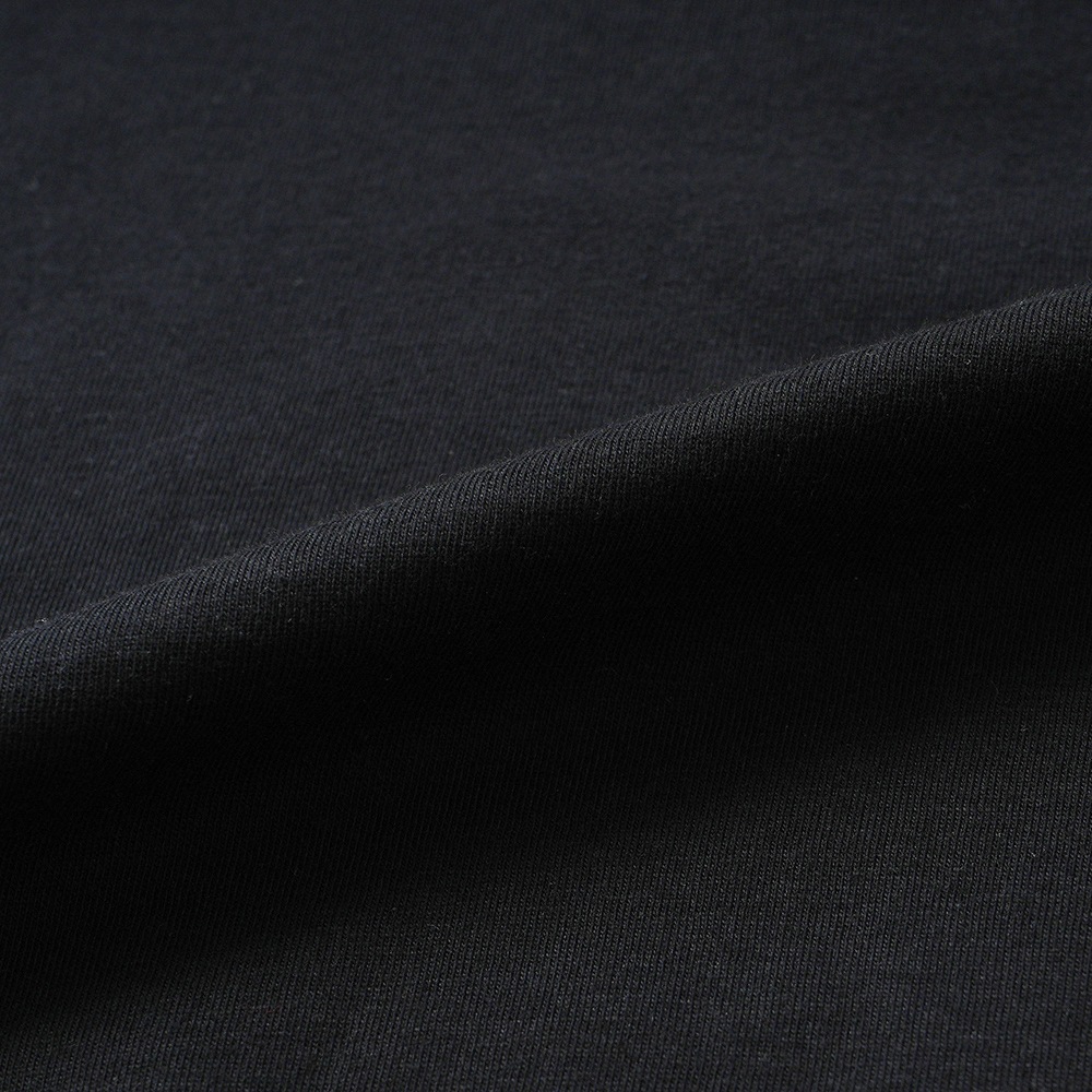 ANTICIPO アンティーチポ FIANO/smooth スムースコットン モックネック ショートスリーブ Tシャツ BLACK