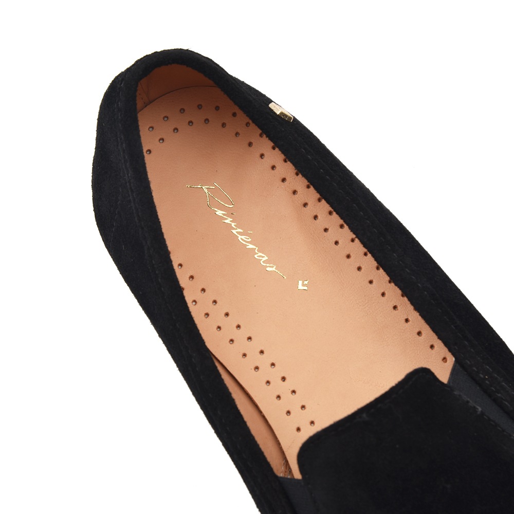 RIVIERAS リヴィエラ JAZZ SUEDE スエードスリッポンシューズ BLACK