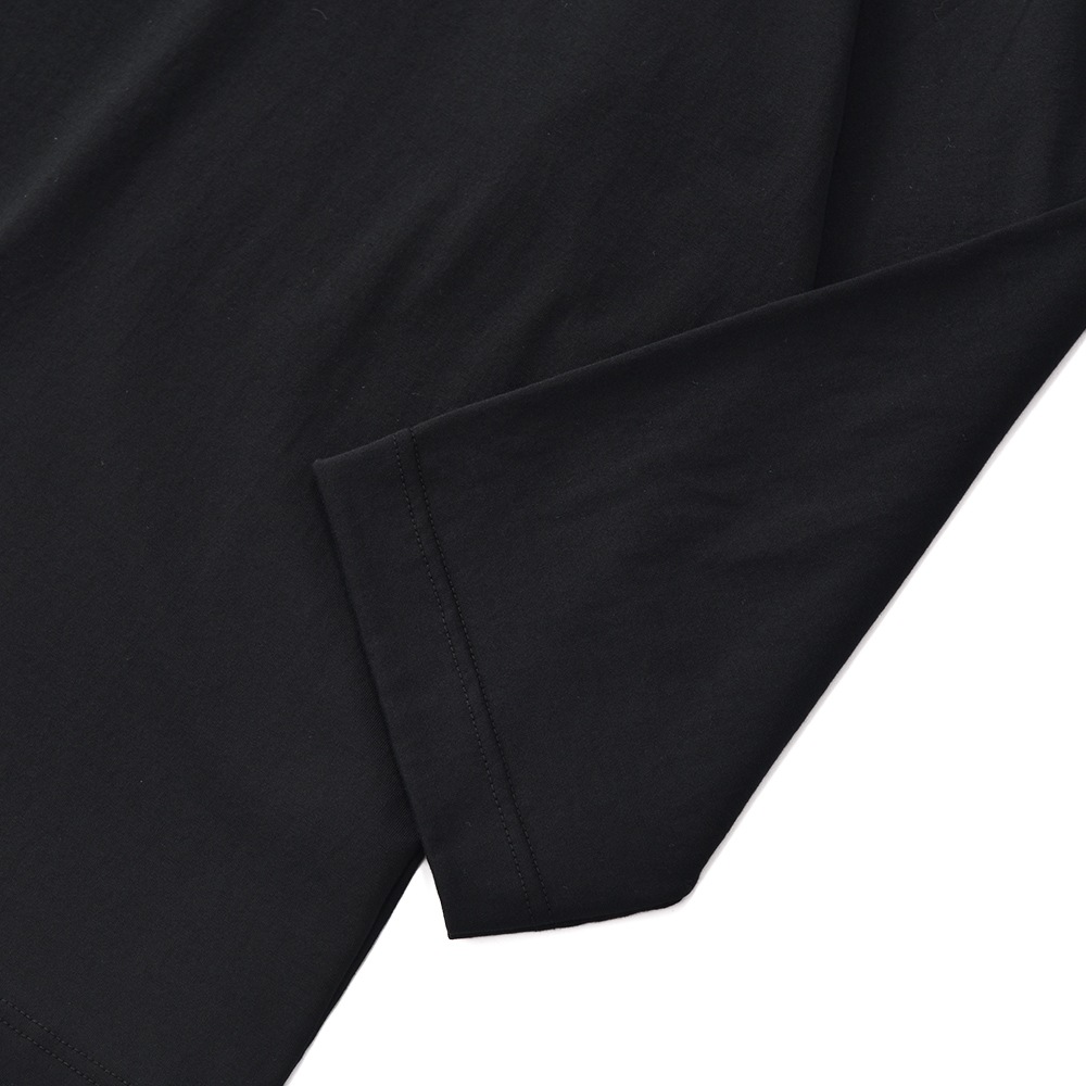 GICIPI ジチピ 2305P CANOCCHIA カノーッキア クルーネックリラックスフィット 9分袖 Tシャツ BLACK