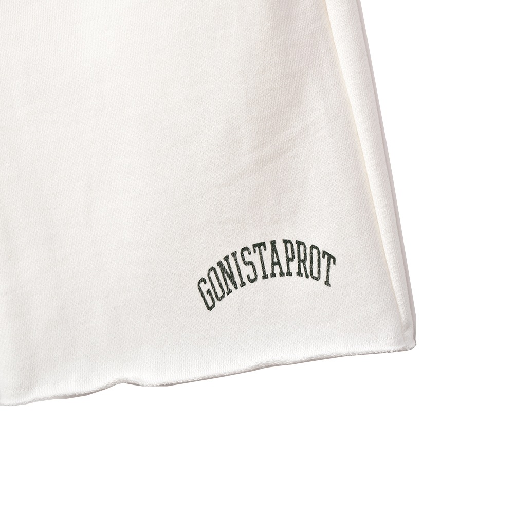 PROTAGONISTA プロタゴニスタ ロゴ スウェット ハーフパンツ PRT-CS-23 WHITE×GREEN