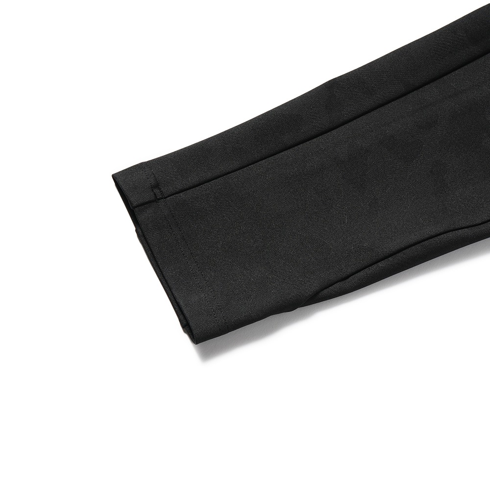 JUNHASHIMOTO ジュンハシモト SLIM JERSEY PANTS -EMBOSS CAMO- カモ柄スリムジャージパンツ 1070000023 BLACK