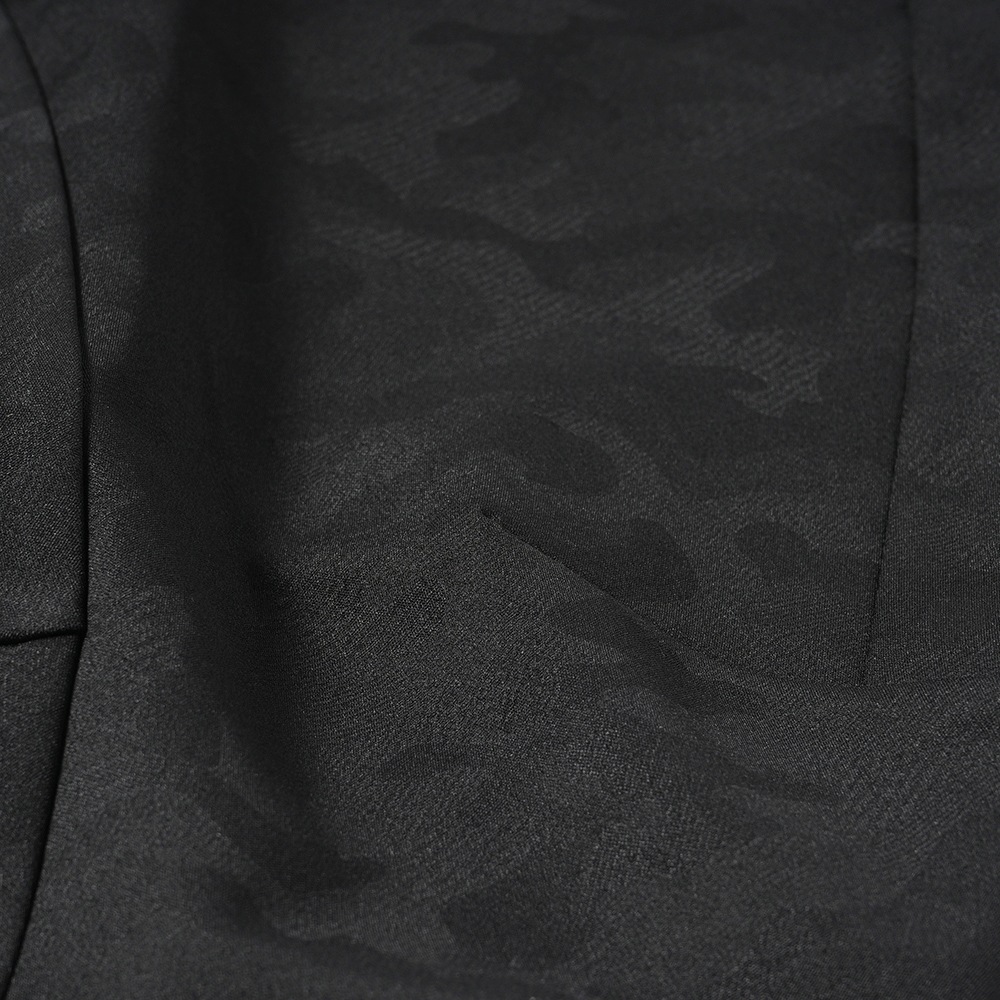 JUNHASHIMOTO ジュンハシモト SLIM JERSEY PANTS -EMBOSS CAMO- カモ柄スリムジャージパンツ 1070000023 BLACK