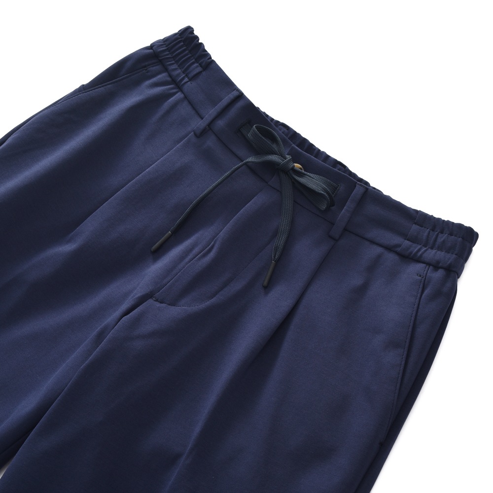 BERWICH ベルウィッチ SAKE 1P GYM SHORT-CN1026X コットンジャージ ショートパンツ NAVY