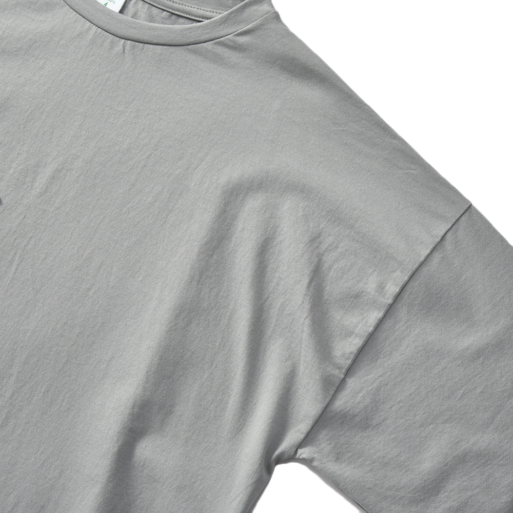 GICIPI ジチピ 2305P CANOCCHIA カノーッキア クルーネックリラックスフィット 9分袖 Tシャツ GRAY