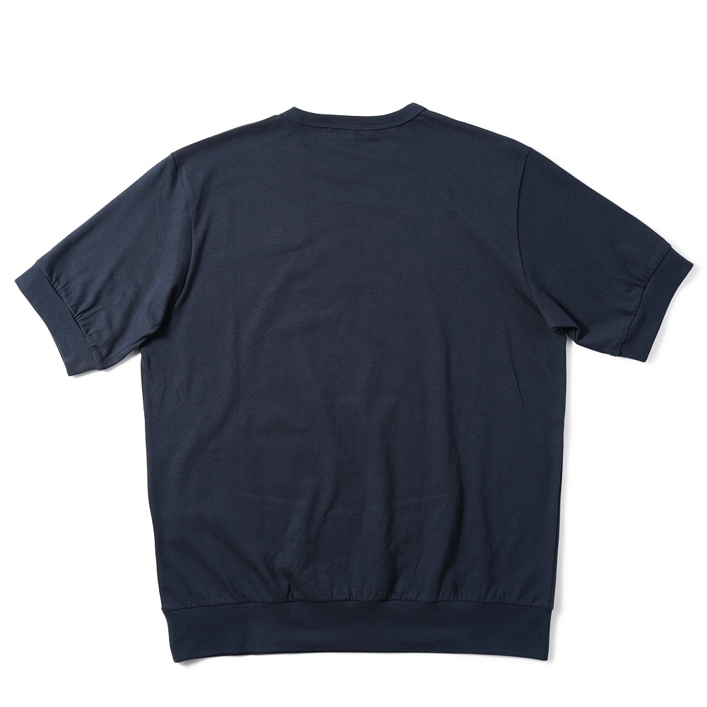 AINTICIPO アンティーチポ NEBBIOLO/SMOOTH スムースコットン クルーネック ショートスリーブTシャツ NAVY