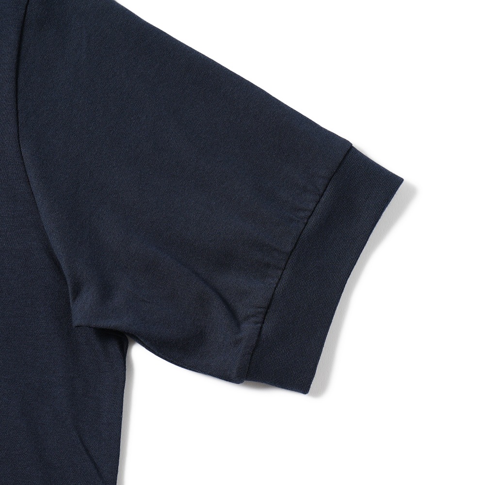 AINTICIPO アンティーチポ NEBBIOLO/SMOOTH スムースコットン クルーネック ショートスリーブTシャツ NAVY