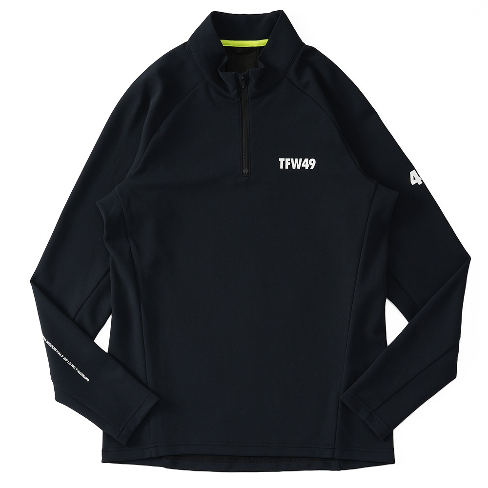 【TFW49】TRAINING HALF ZIP L/S TSHIRT TFW49 TRAINING HALF ZIP L/S ブラック L