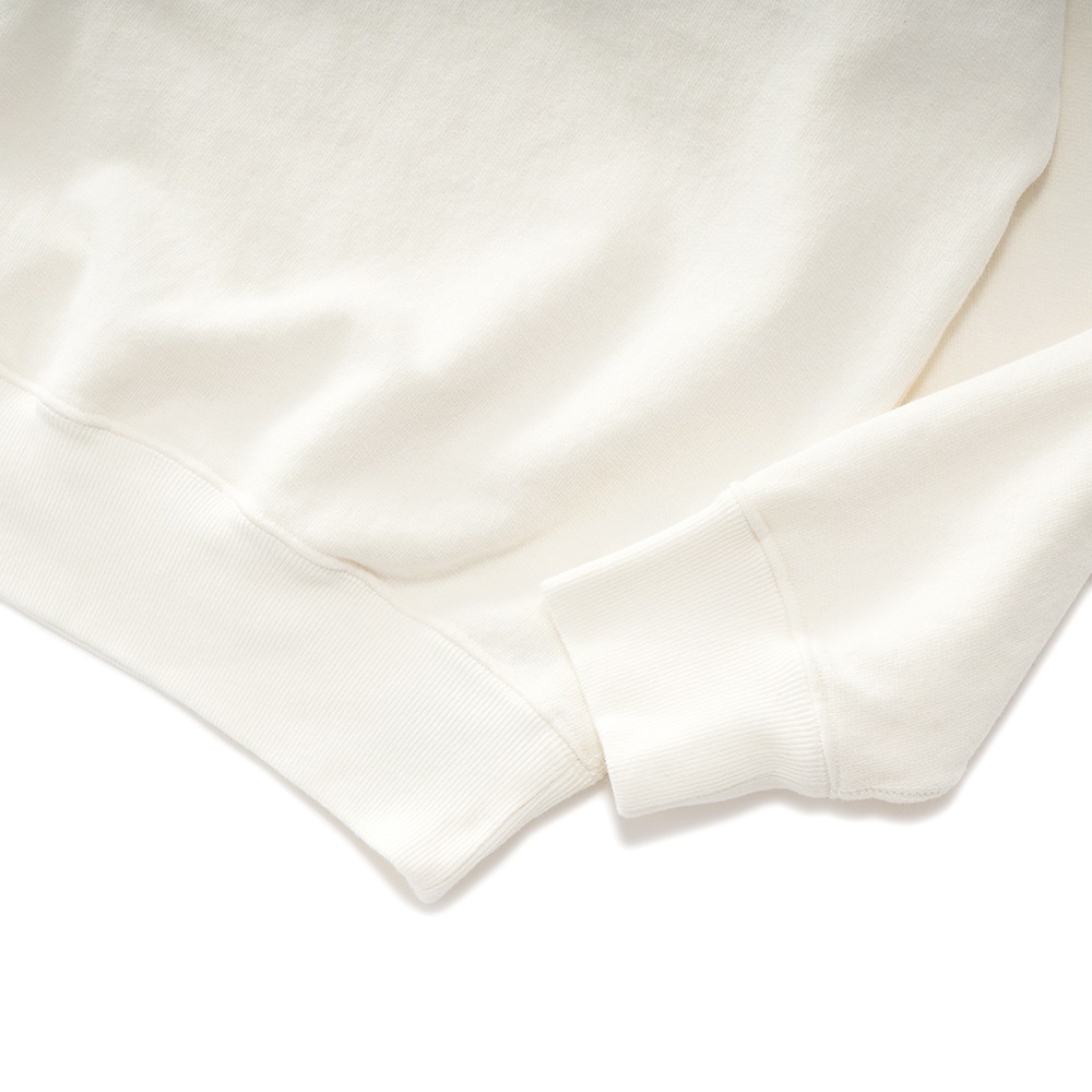 BLUE BLUE ブルーブルー トリプルBLUE BLUE クルーネックスウェットシャツ 1008638 WHITE