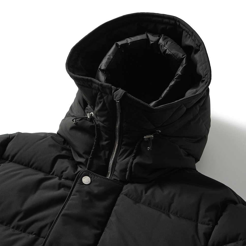 MOORER ムーレー JESSE-STP ジェシー ポリエステル ボンバージャケット型 ダウンブルゾン BLACK