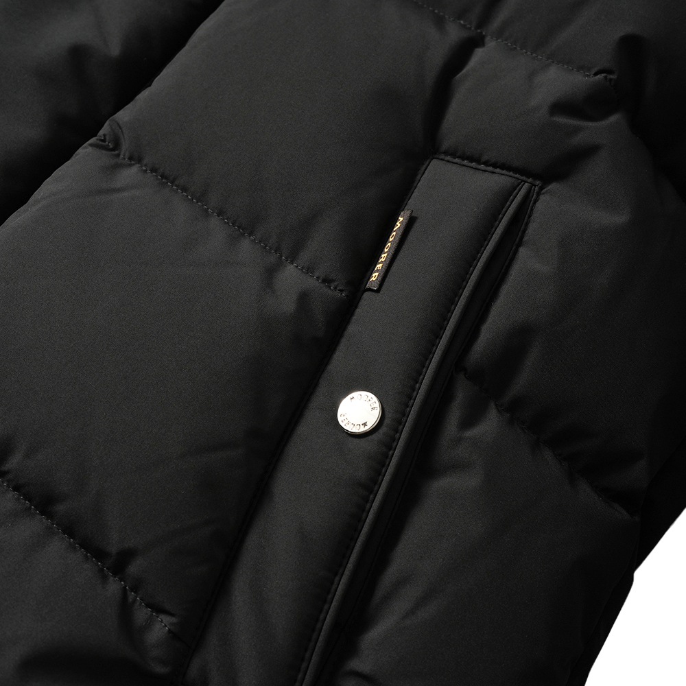 MOORER ムーレー JESSE-STP ジェシー ポリエステル ボンバージャケット型 ダウンブルゾン BLACK