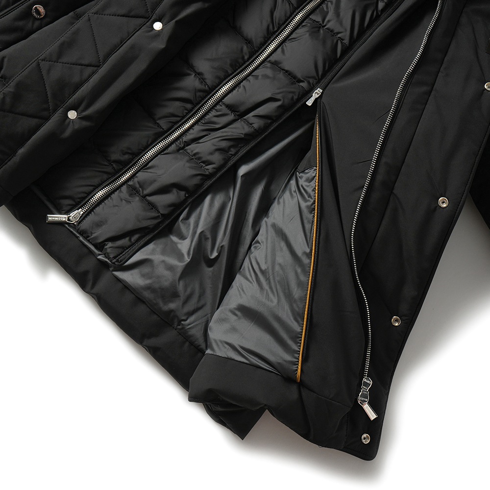 MOORER ムーレー JESSE-STP ジェシー ポリエステル ボンバージャケット型 ダウンブルゾン BLACK