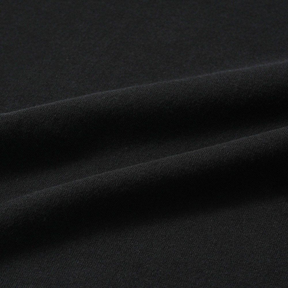 GICIPI ジチピ 2418A CAVOLFIORE COSTINA 1x1 カボルフィオーレ コスティーナ ウノ・ペル・ウノ ボートネック ロングスリーブ Tシャツ BLACK