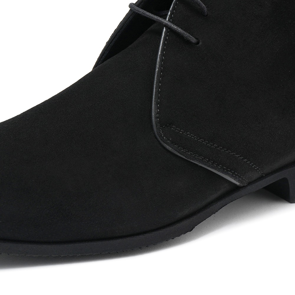 FERRANTE フェランテ WIND CAMOSCIO Gumlite スエード チャッカブーツ BLACK