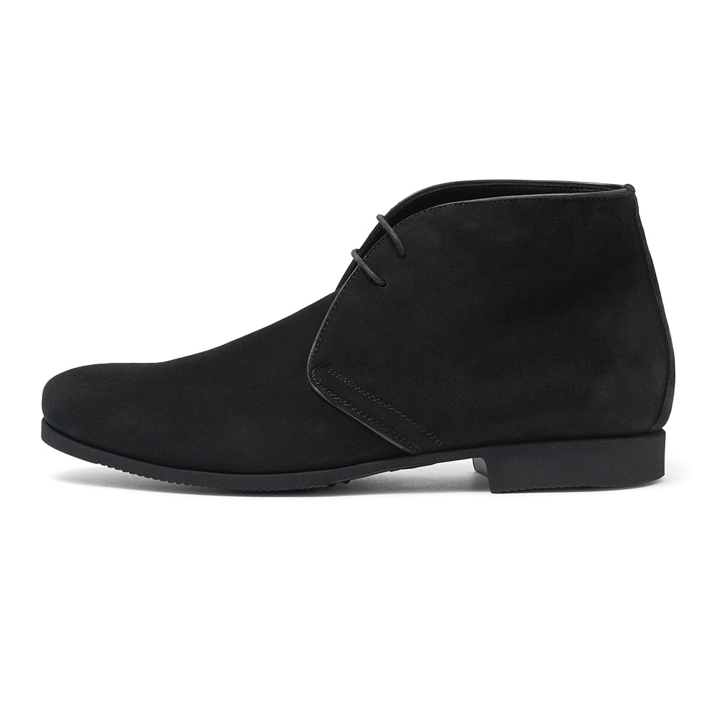 FERRANTE フェランテ WIND CAMOSCIO Gumlite スエード チャッカブーツ BLACK