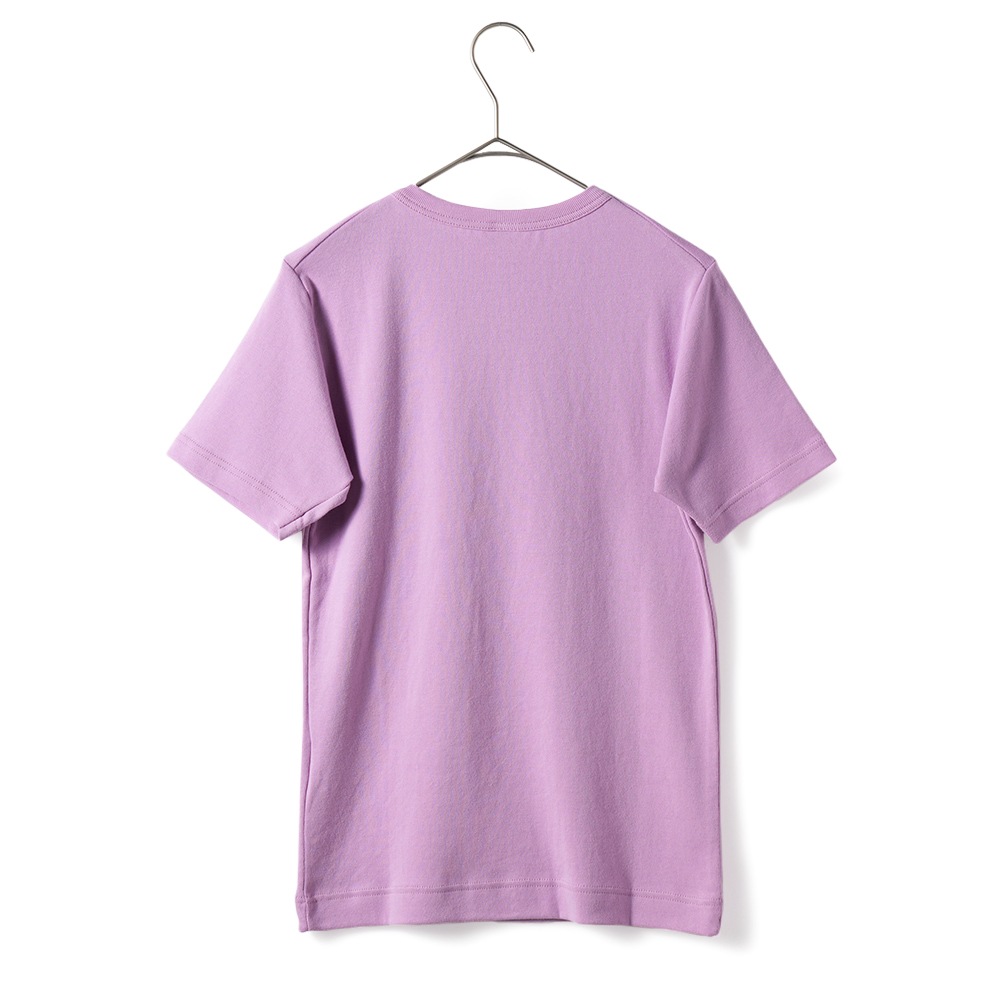 GICIPI ジチピ 2412P CRISTALLO COSTINA 1x1 クリスターッロ コスティーナ ウノ・ペル・ウノ フライス編み クルーネック Tシャツ LAVENDER