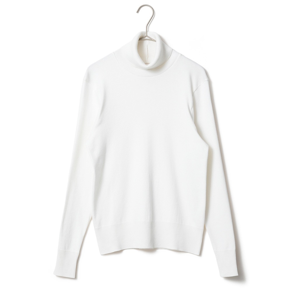 GICIPI ジチピ 2514A ANANAS Cotone Soft アナナス タートルネック ジャストフィット ニットソー Bianco