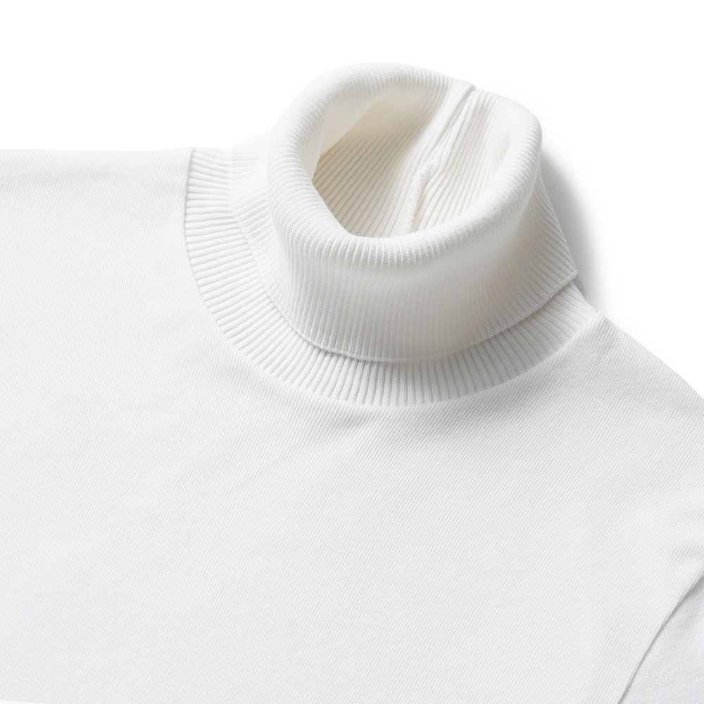 GICIPI ジチピ 2514A ANANAS Cotone Soft アナナス タートルネック ジャストフィット ニットソー Bianco