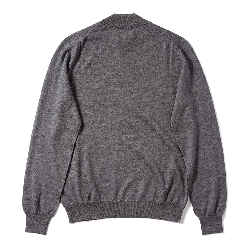 GRANSASSO グランサッソ メリノウール ニット モックネック ロングスリーブ 55108/14290 GRAY