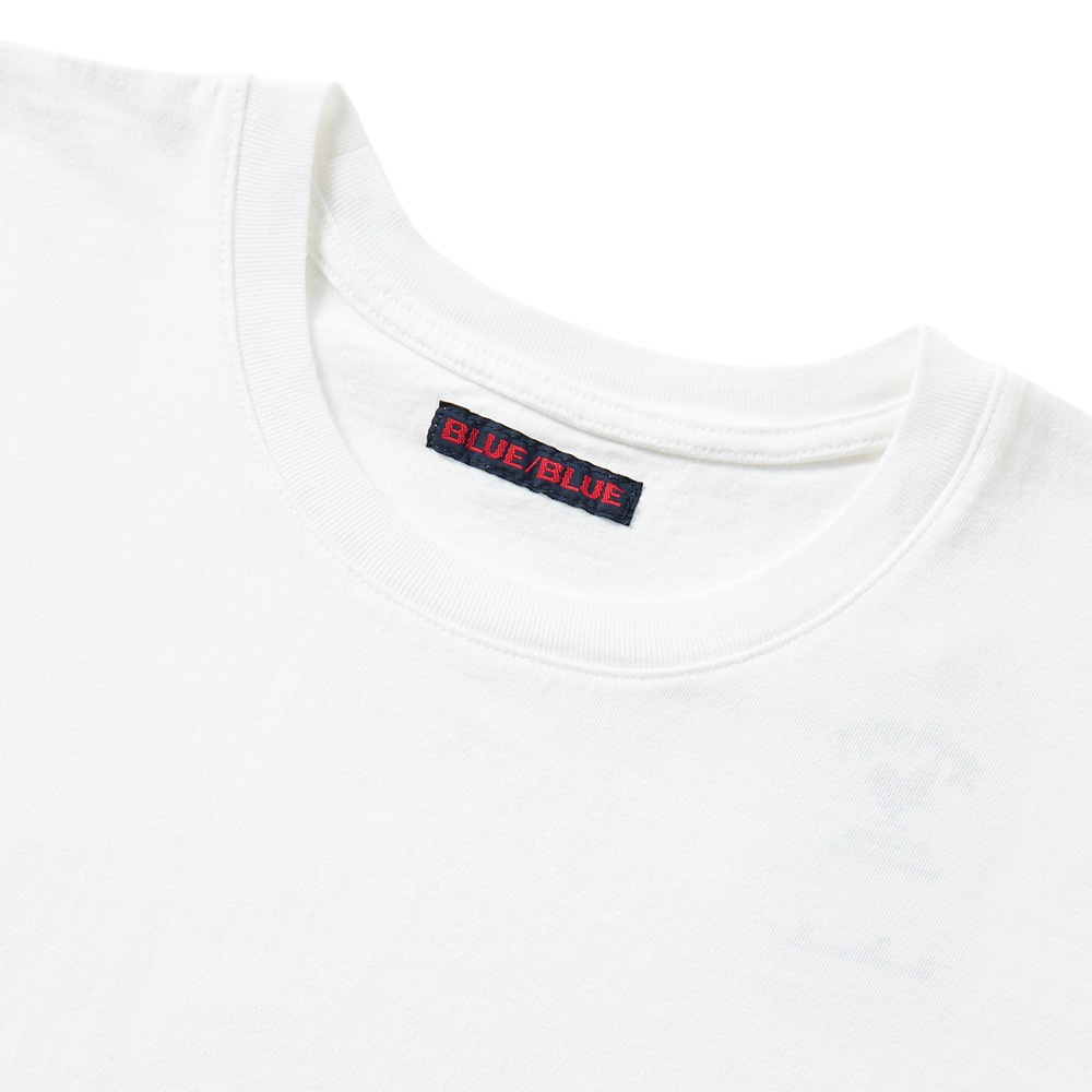 BLUE BLUE ブルーブルー CIRCLE BLUE ショートスリーブ Tシャツ 1011102 WHITE