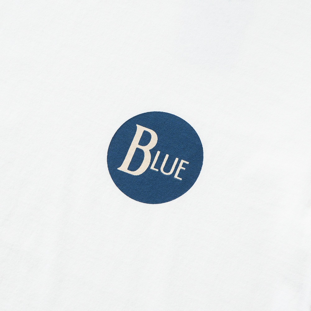 BLUE BLUE ブルーブルー CIRCLE BLUE ショートスリーブ Tシャツ 1011102 WHITE