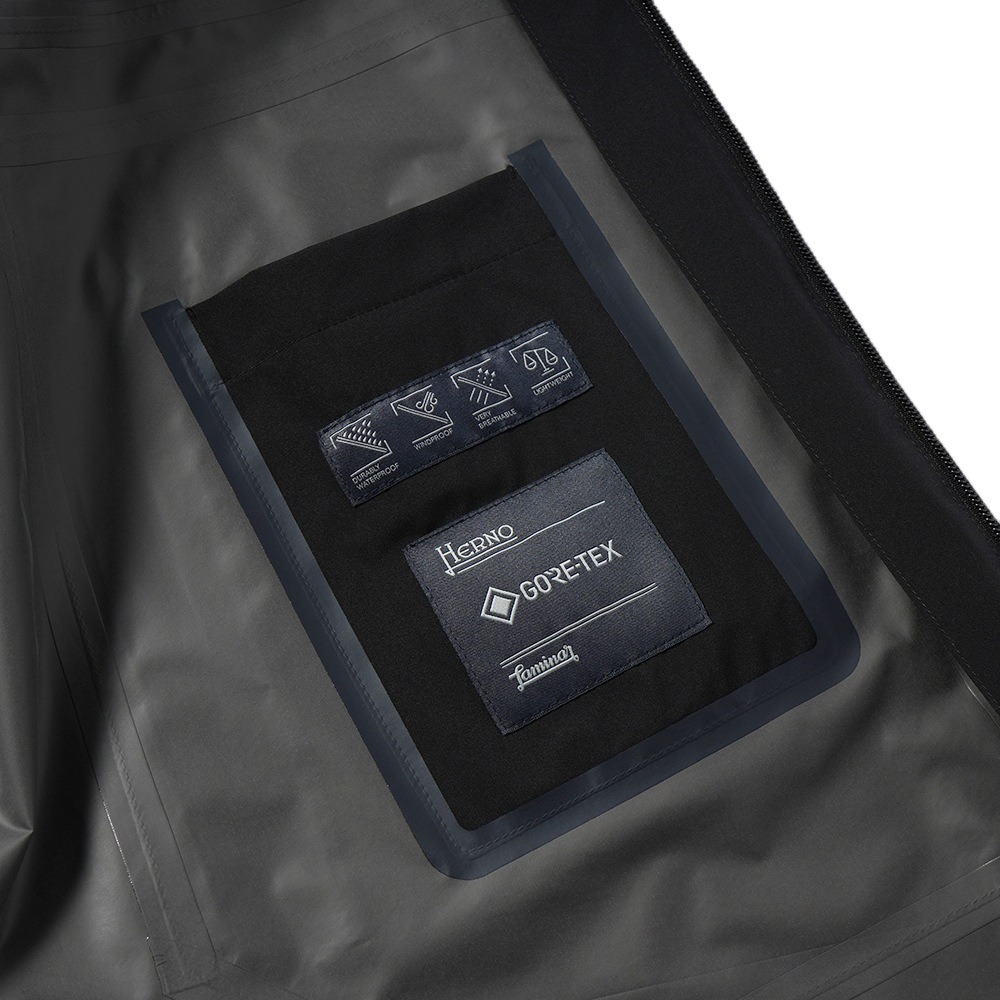 HERNO Laminar ヘルノ ラミナー ゴアテックス パックライト フーデッドコート PA00034UL/11101 BLACK
