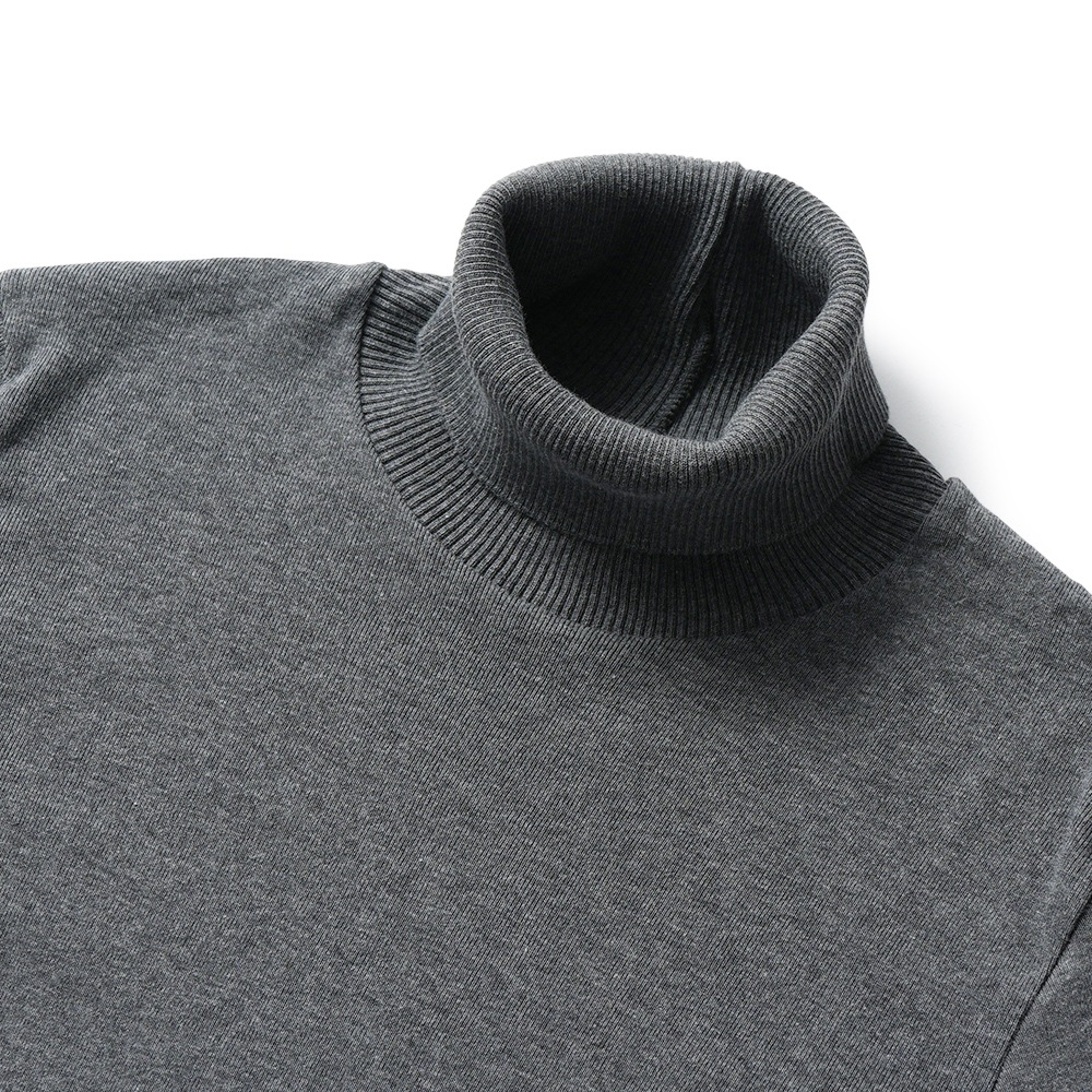 GICIPI ジチピ 2514A ANANAS Cotone Soft アナナス タートルネック ジャストフィット ニットソー Carbone