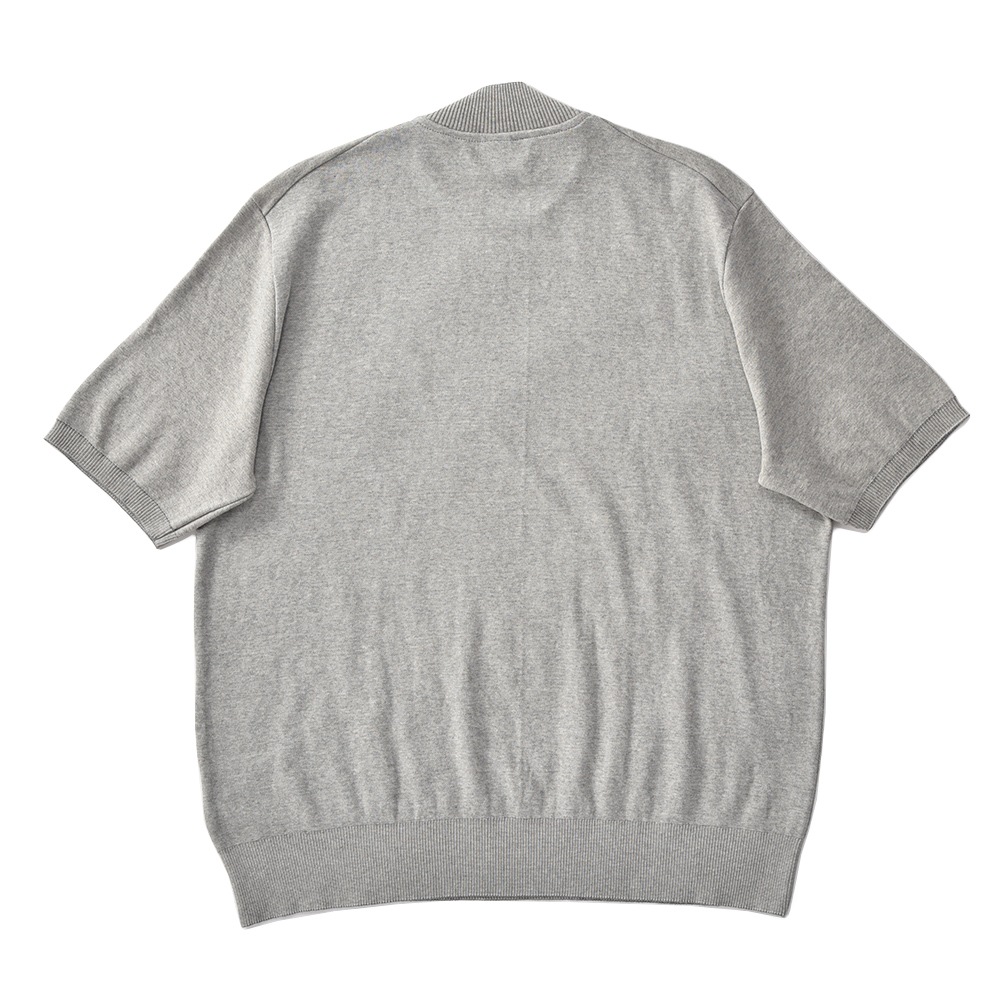 GICIPI ジチピ 2307P CALAMARO カラマーロ モックネック 蜂の巣編み Tシャツ GRAY