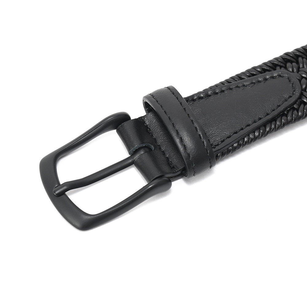 D'AMICO ダミーコ レザー・メッシュ ストレッチ ベルト BLACK 【国内