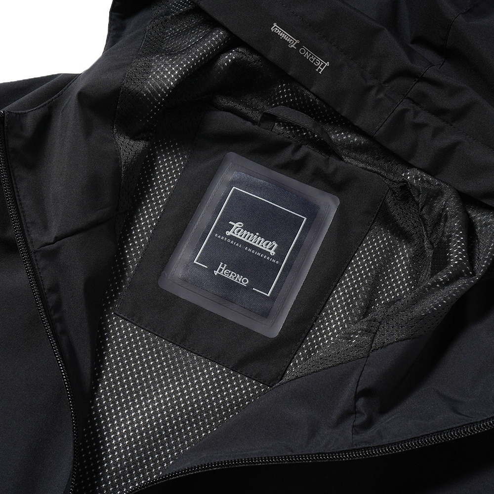 HERNO Laminar ヘルノ ラミナー ゴアテックス ウィンドストッパー ショートスリーブ アノラックジャケット GI00122UL/11106 BLACK