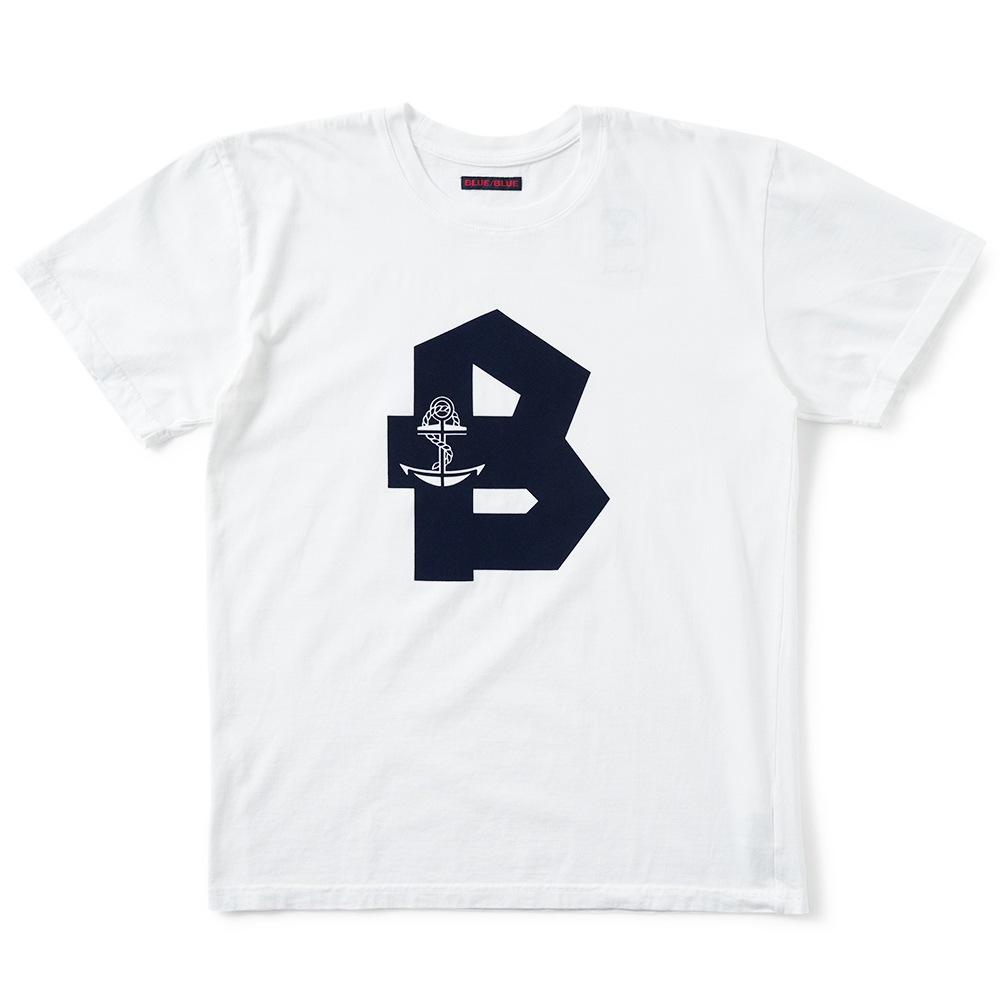 BLUE BLUE ブルーブルー フロッキー SQUARE B Tシャツ 1011136 WHITE