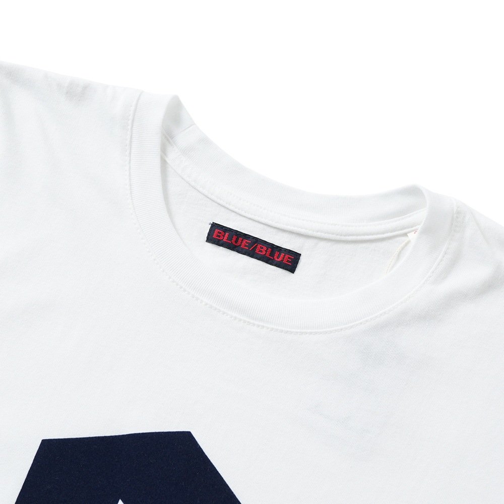 BLUE BLUE ブルーブルー フロッキー SQUARE B Tシャツ 1011136 WHITE