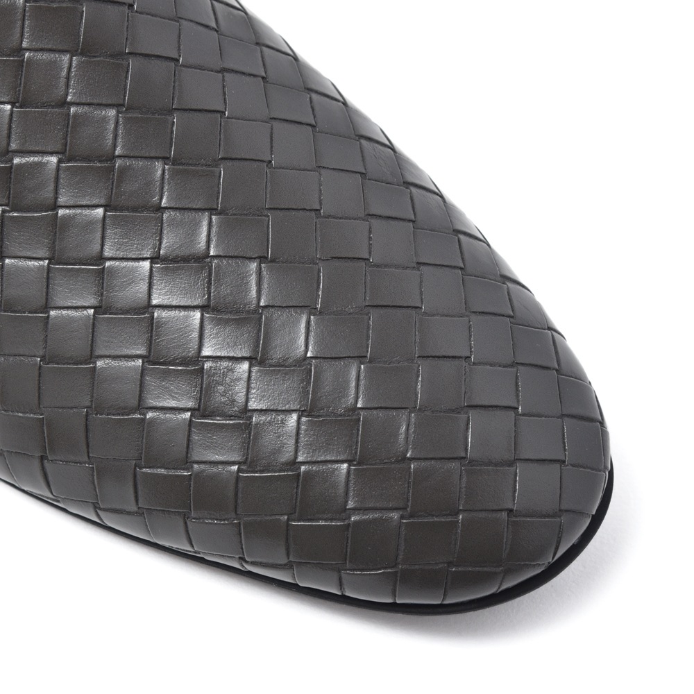 RIVIERAS リヴィエラ LOAFER エコレザー イントレ風 スリッポンシューズ GRAY