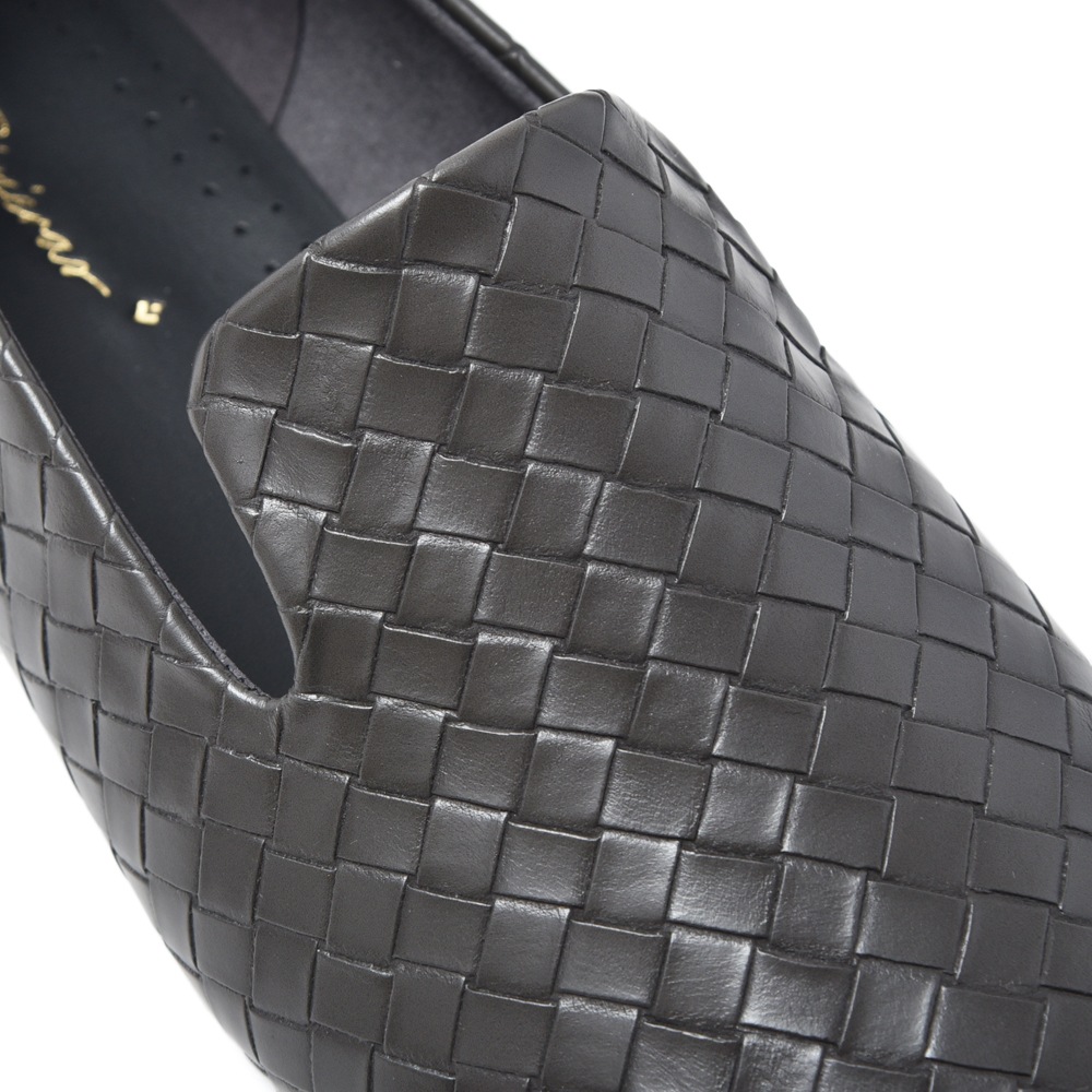 RIVIERAS リヴィエラ LOAFER エコレザー イントレ風 スリッポンシューズ GRAY