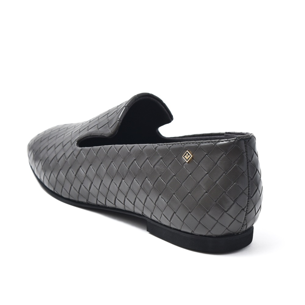 RIVIERAS リヴィエラ LOAFER エコレザー イントレ風 スリッポンシューズ GRAY