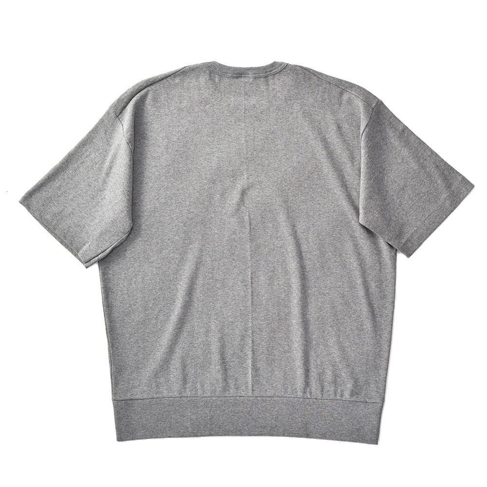 GICIPI ジチピ 2301P TONNO トーンノ フライス編み クルーネックリラックスフィットTシャツ GRAY