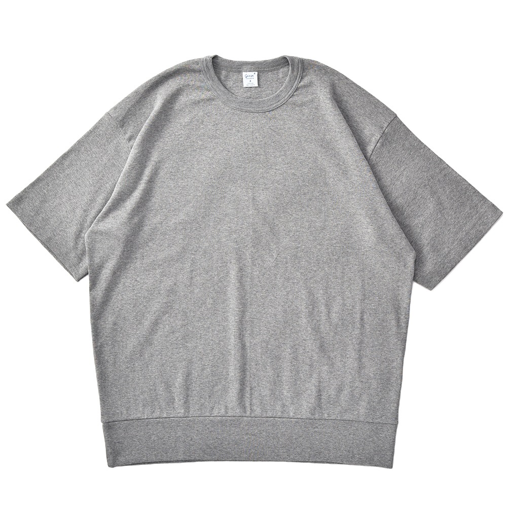 GICIPI ジチピ 2301P TONNO トーンノ フライス編み クルーネックリラックスフィットTシャツ GRAY