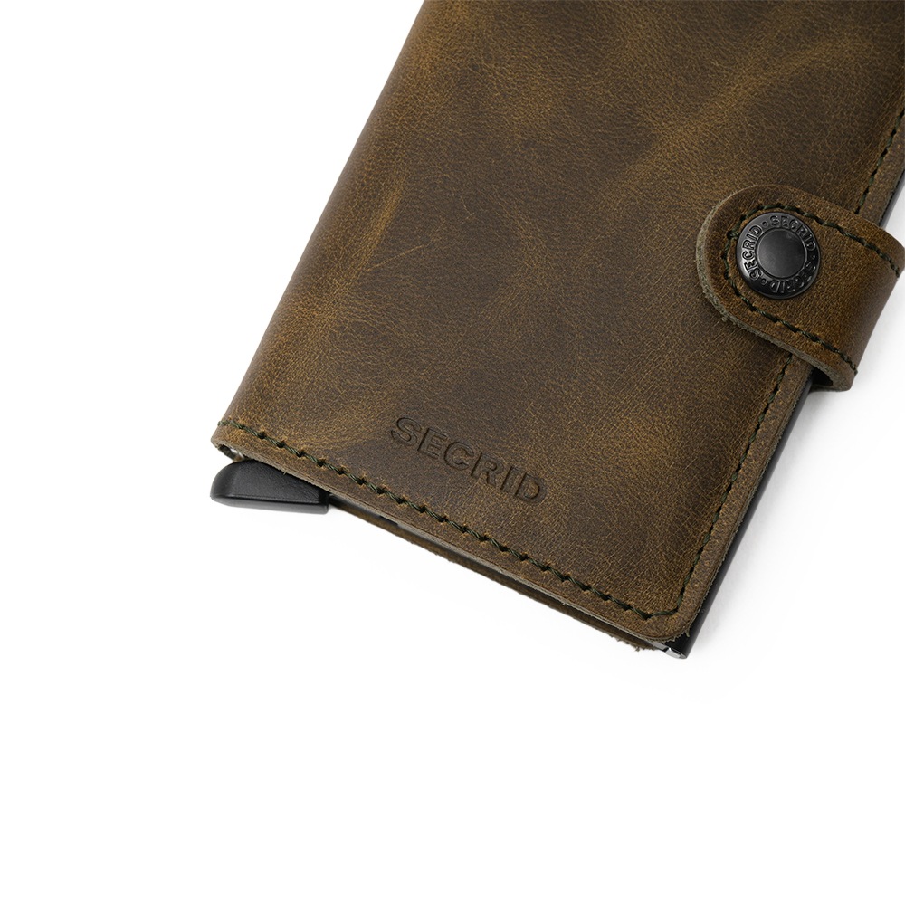 SECRID セクリッド MINIWALLET VINTAGE ミニウォレット OLIVE-BLACK