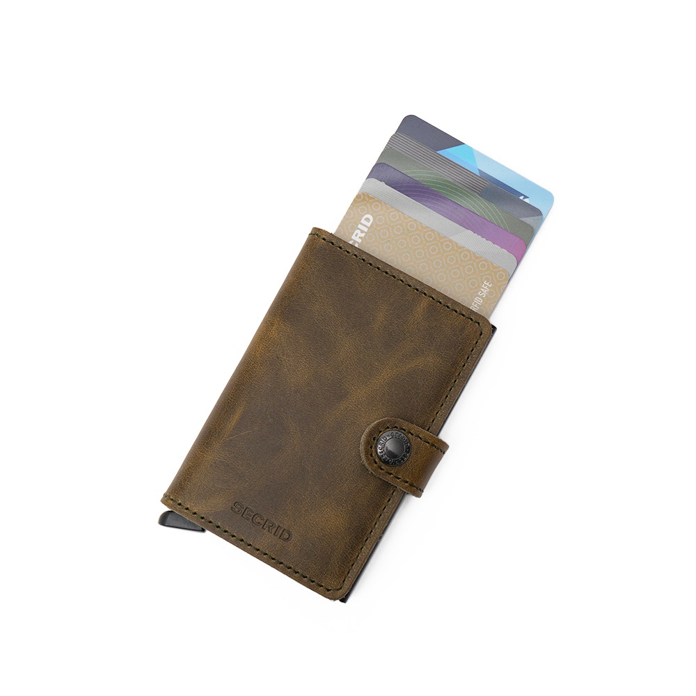 SECRID セクリッド MINIWALLET VINTAGE ミニウォレット OLIVE-BLACK