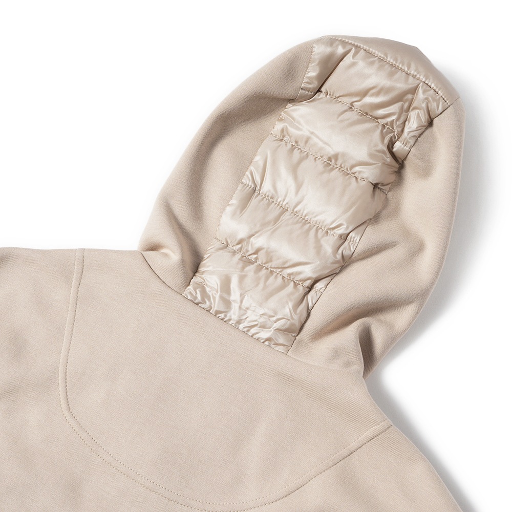 【美品】【国内正規品】ヘルノ HERNO スウェット ブルゾン 異素材 48 ヘルノ / HERNO / 超軽量 ストレッチナイロン × コットンニット