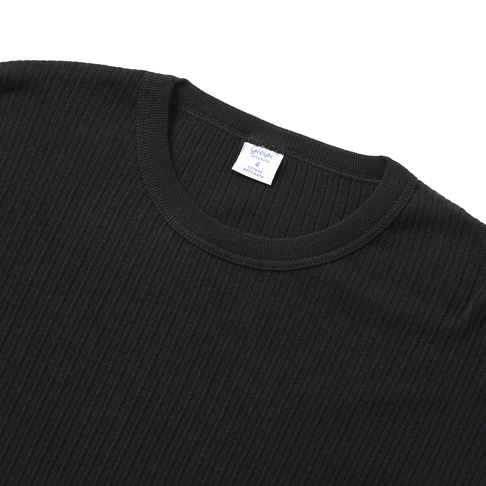GICIPI ジチピ コットンロングスリーブTシャツ BLACK