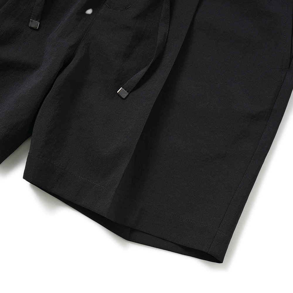 junhashimoto ジュンハシモト USO LINEN SHORTS USOリネンショーツ 1072520001 BLACK