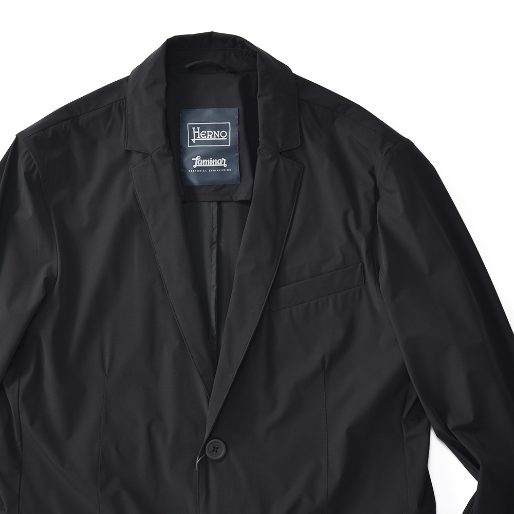 HERNO Laminar ヘルノ ラミナー ストレッチナイロン 2B ジャケット GA00021UL/12803 BLACK 【国内正規品 ...