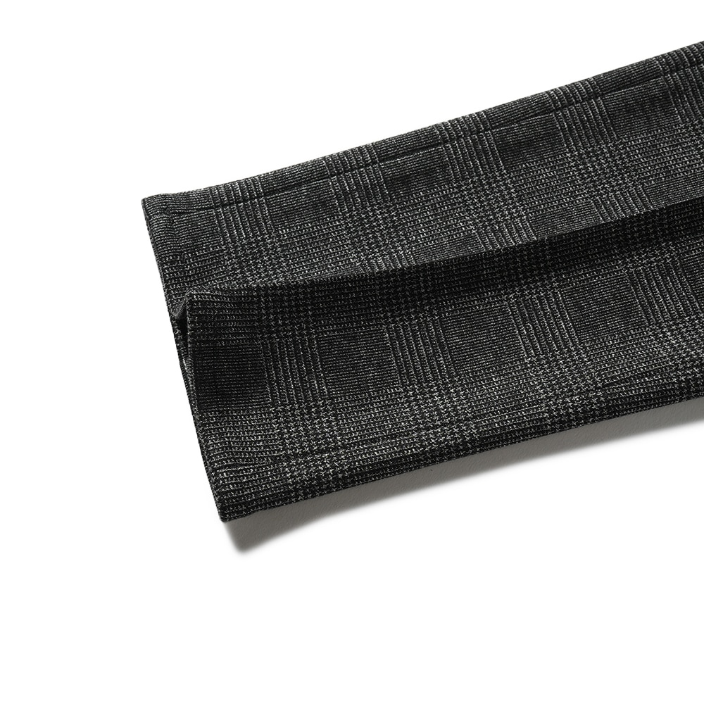 giab's ARCHIVIO ジャブスアルキヴィオ MASACCIO/M1 A5736 マサッチョ グレンチェックジャージー ドローコードパンツ BLACK CHECK