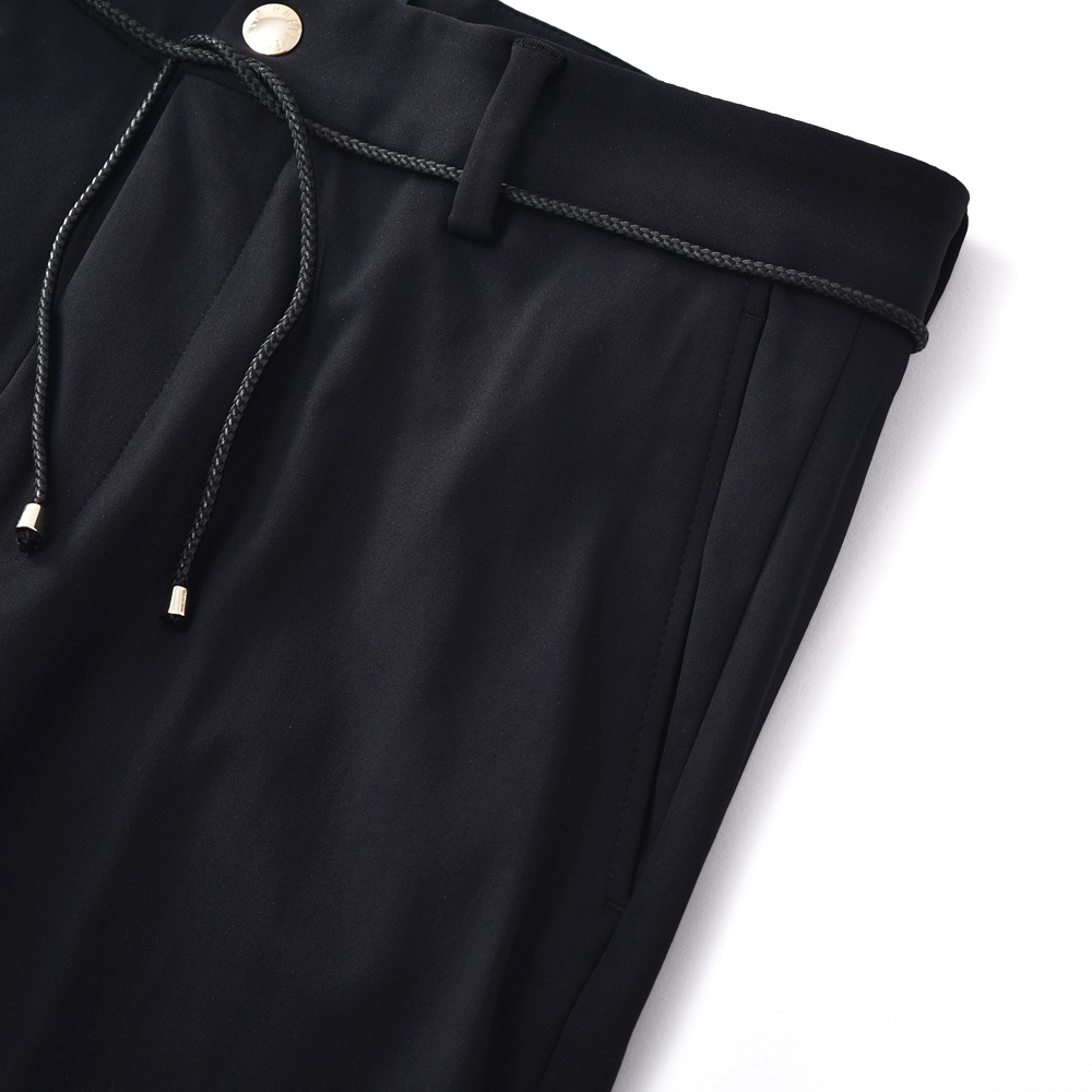 EMMETI エンメティ PANT 2 GOLD JERSEY ジャージ リブパンツ BLACK