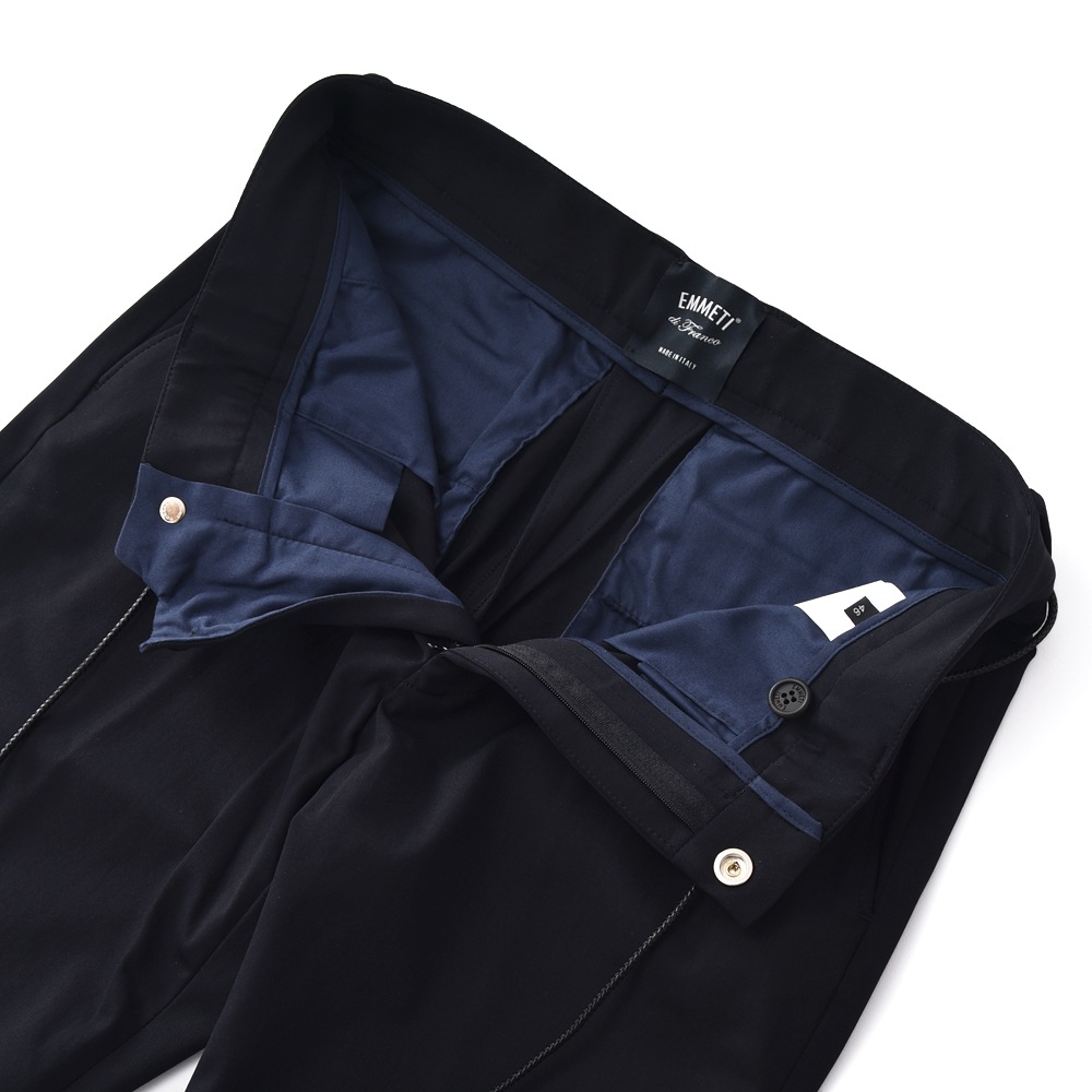 EMMETI エンメティ PANT 2 GOLD JERSEY ジャージ リブパンツ BLACK