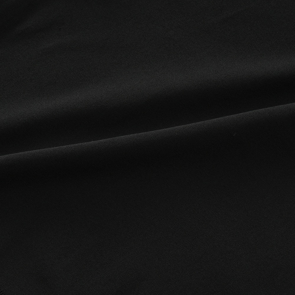 REVENIR リブニール COTTON POLYESTER KNIT MOCK NECK L/S ニット モックネック ロングスリーブ BLACK