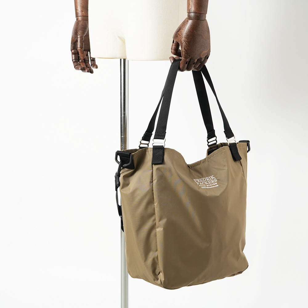 FREDRIK PACKERS フレドリックパッカーズ 210D MISSION TOTE S  ミッショントート S KHAKI