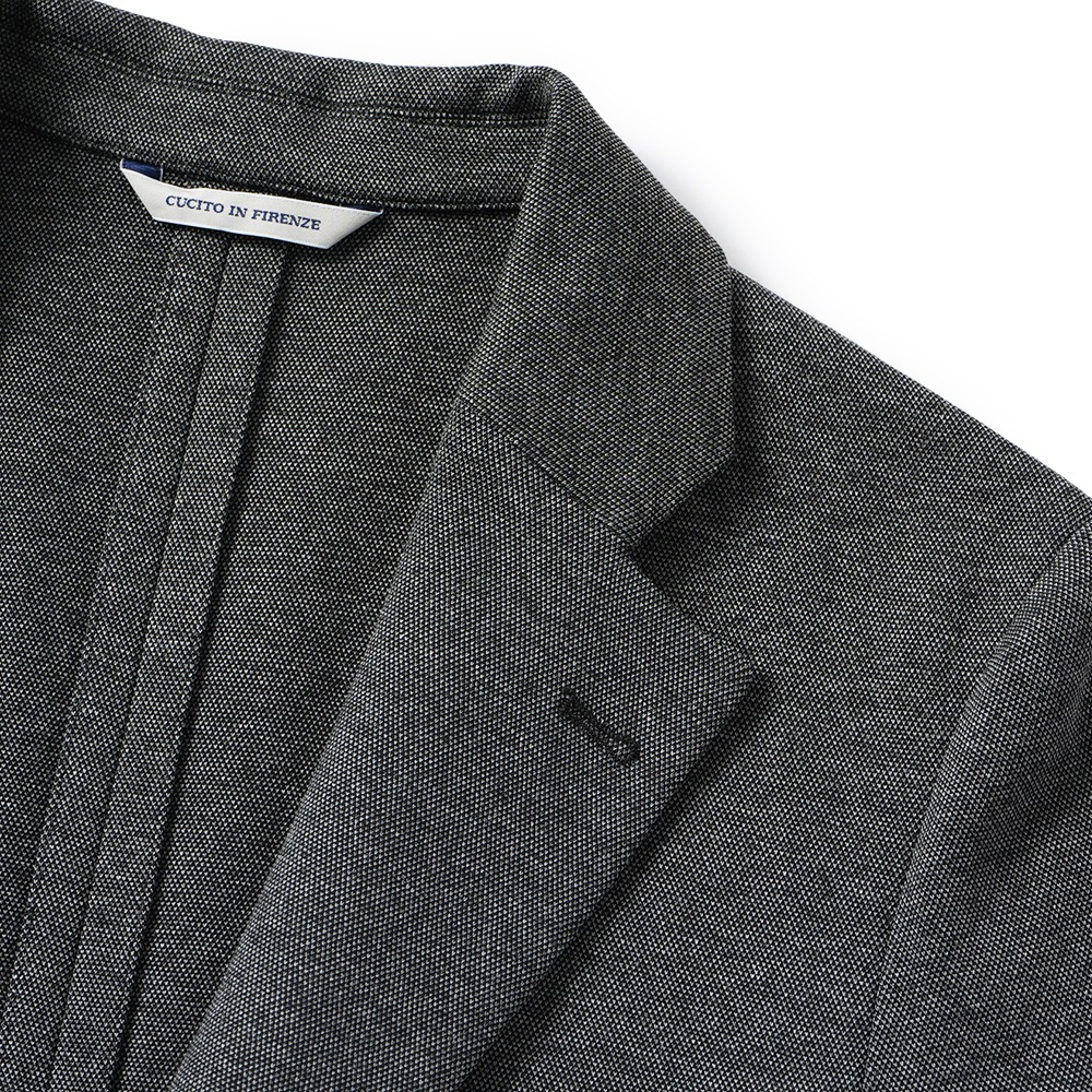 giab's ARCHIVIO ジャブスアルキヴィオ STROZZI/L A5743 ストロッツィ ピケジャージー 2B ジャケット C.GRAY